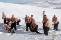 Erciyes Kar Kaplanları Mevsimin İlk Kar Banyosunu Eksi 10 Derecede Yaptılar